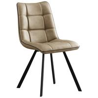 Stolica Bond - cappuccino/crna, Basics, drvo/metal (47/86/61cm) - Mömax