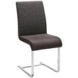 Schwingstuhl in Schwarz - Schwarz/Grau, MODERN, Textil (46/99/63cm) - Premium Living Schwingstuhl in Schwarz - Schwarz/Grau, MODERN, Textil (46/99/63cm) - Premium Living