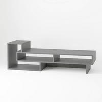 PHONOTISCH TETRA TV STAND - Anthrazit, Design, Holzwerkstoff (137/40/42cm) - Livetastic