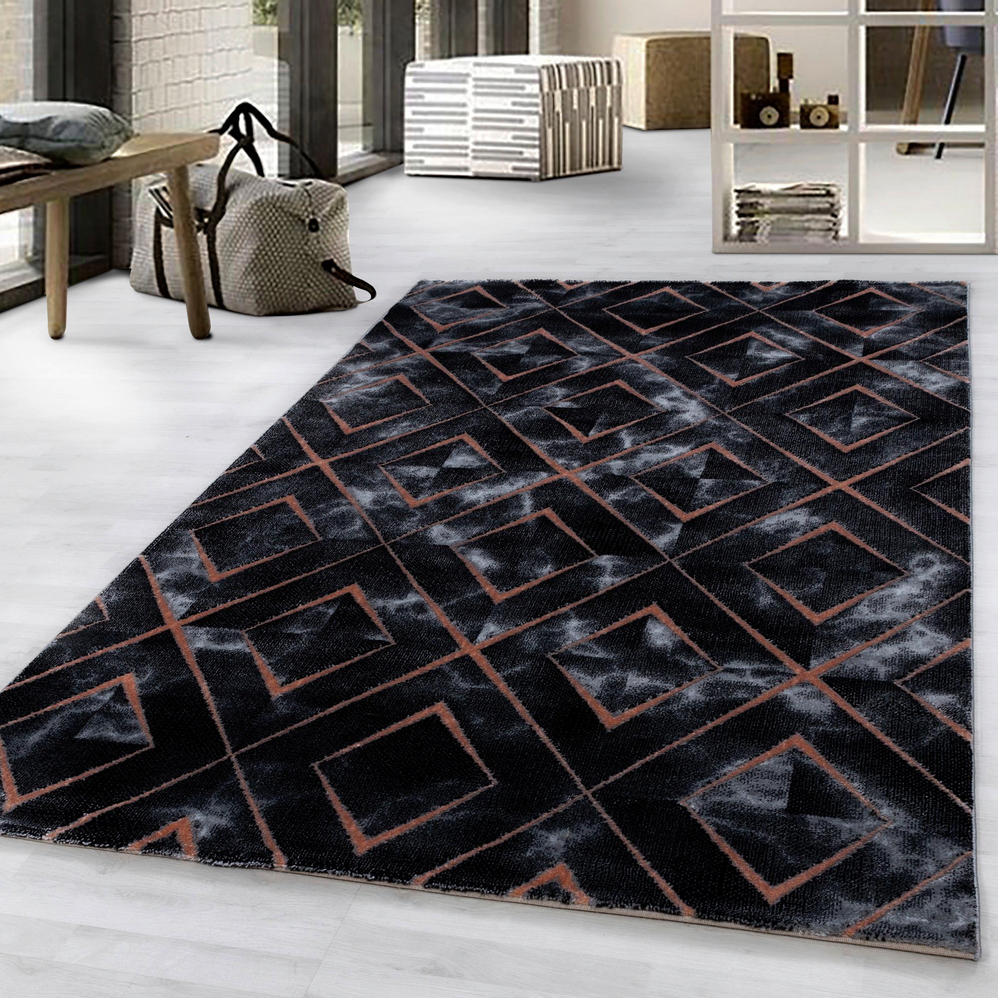 Webteppich Naxos Bronzefarben ca. 140x200cm - Bronzefarben, Design, Textil (140/200cm)