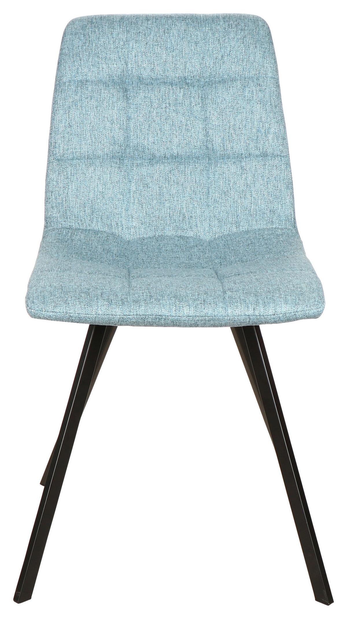 KRZESŁO BIANCA - niebieski/czarny, Design, metal/tkanina (44.5/86/54.5cm) - Xora