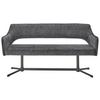 SITTBÄNK VALLETTA - svart/antracit, Modern, metall/textil (170/85/61cm) - Premium Living