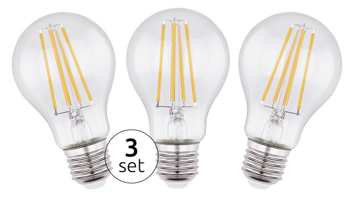 LED-Leuchtmittel 10582-3 max. 6,5 Watt - Klar, Glas (6/10,6cm) - Mömax