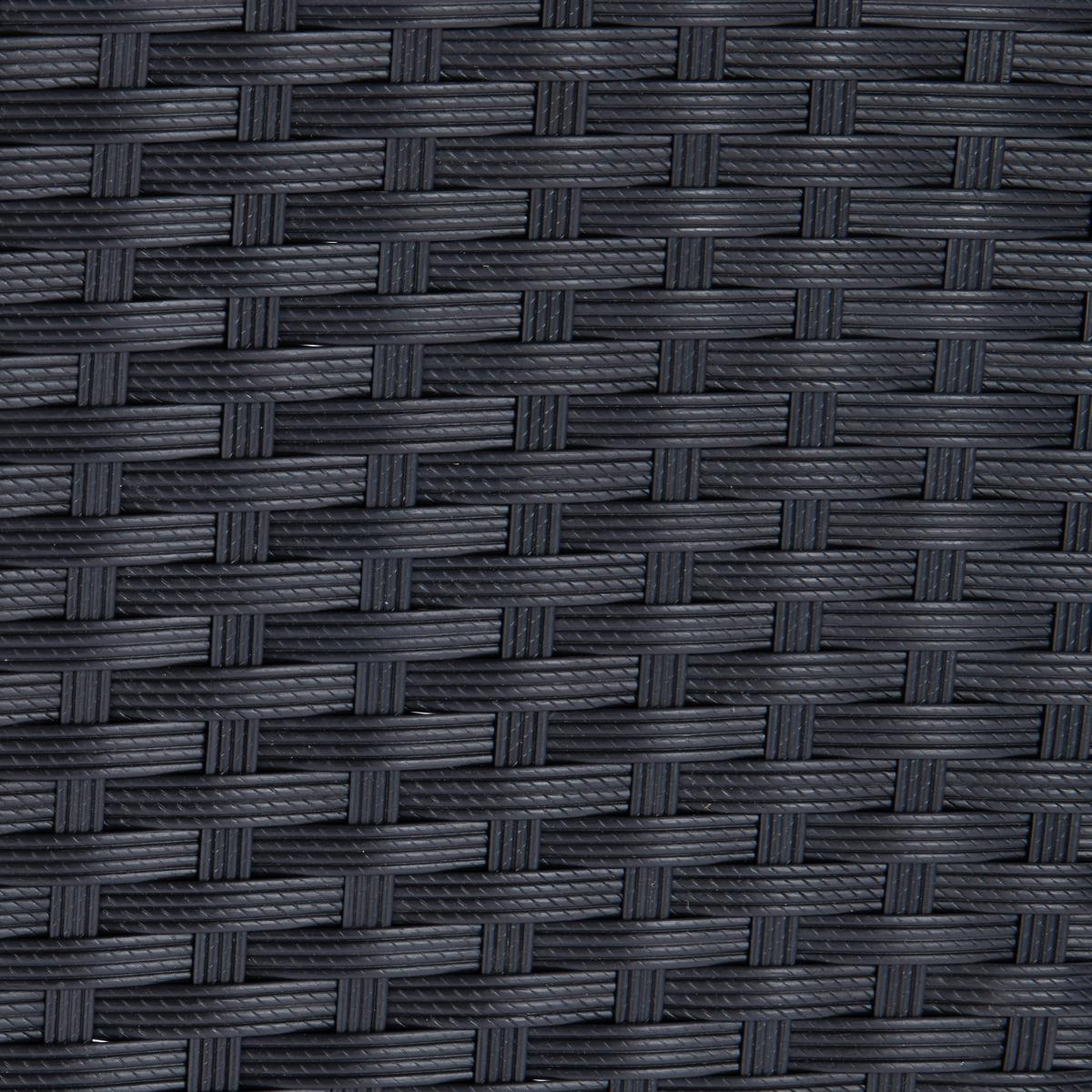 Vrtna Garnitura Mailand, Črna, Krem, 7-Delni Set - črna/krem barve, Moderno, kovina/umetna masa (150/75/90cm) - Beldano