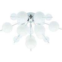 Deckenleuchte Explosion max. 20 Watt - Klar/Chromfarben, Design, Glas/Metall (57/57/38cm) - Näve