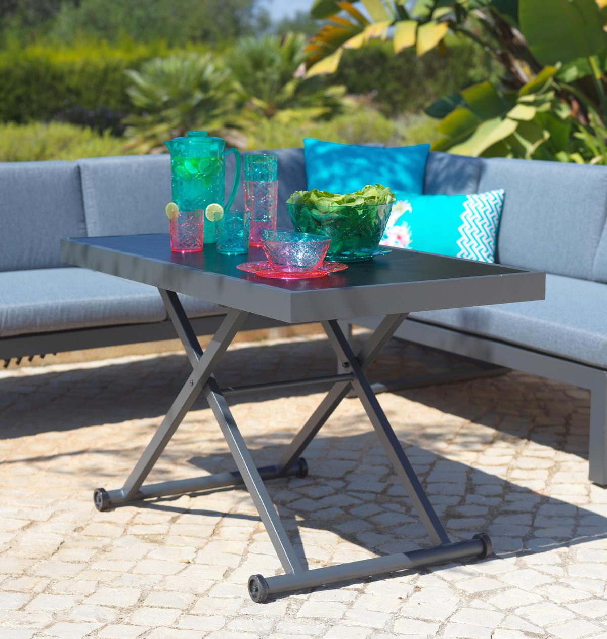 Loungegarnitur-Set Moskau Anthrazit/Grau - Anthrazit/Grau, Modern, Glas/Textil (200/213/62cm) - Mömax