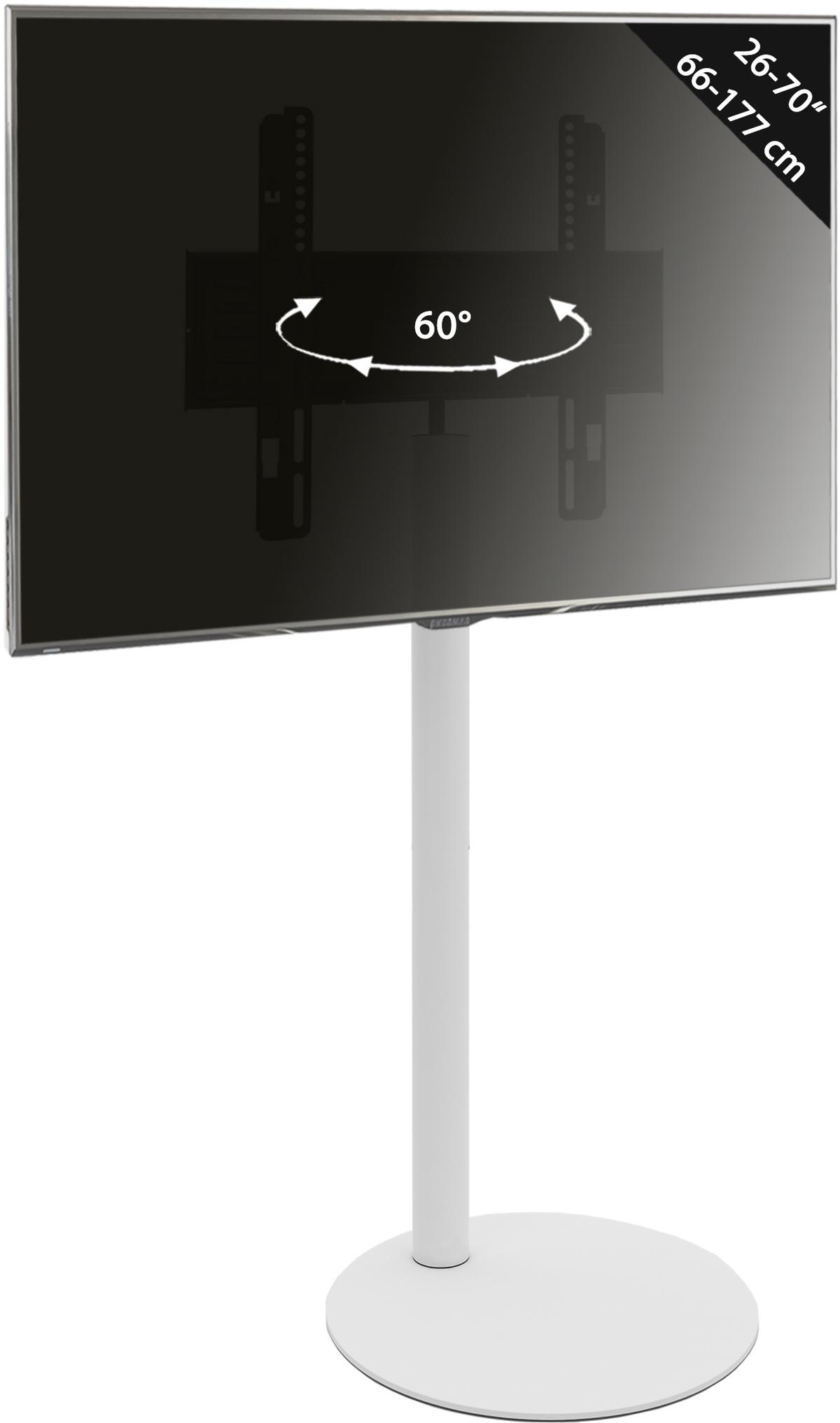 Stojalo Za Tv Cirla, Bela - bela, Basics, kovina (45/100/45cm) - MID.YOU