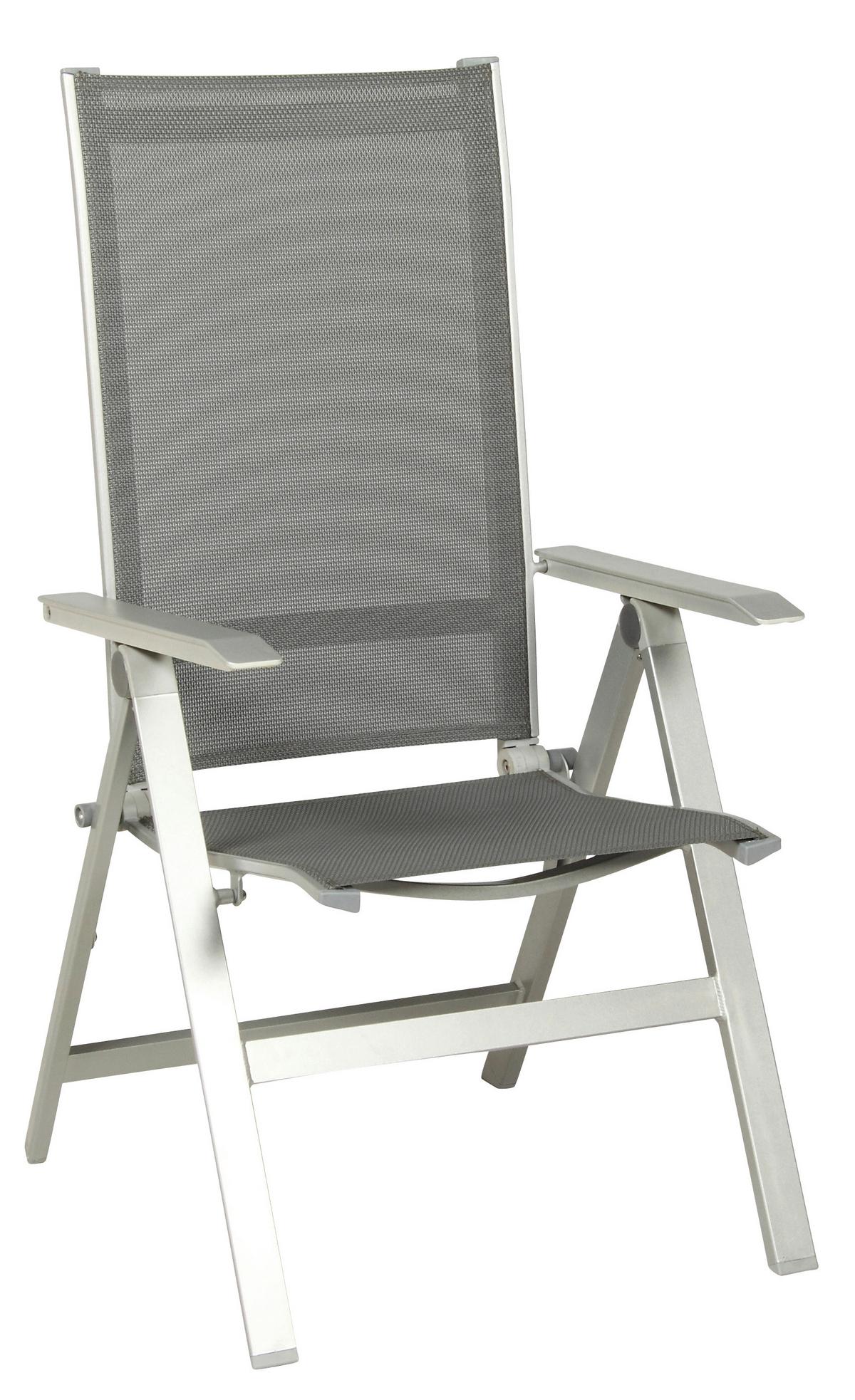 Gartengarnitur 5-tlg. Urban Metall/Textil/Holzwerkstoff - Platinfarben/Anthrazit, Basics, Holzwerkstoff/Textil (160+60/98/74cm) - Acamp