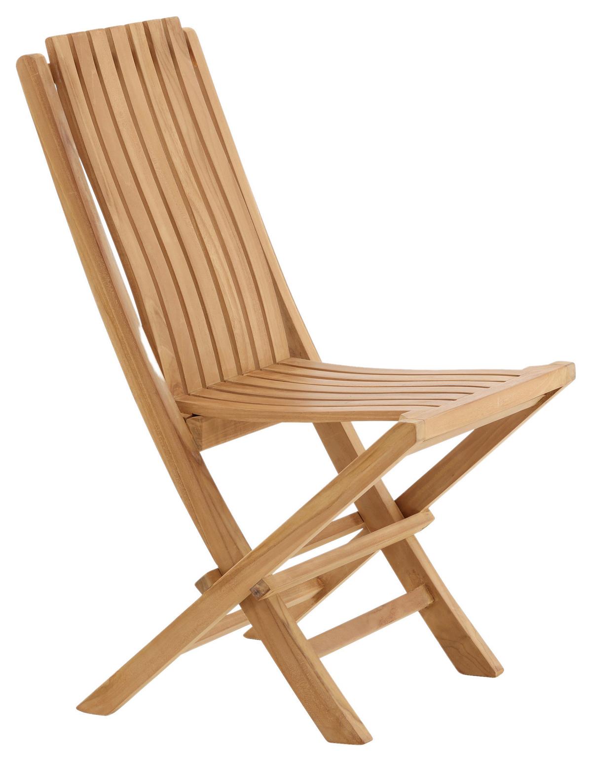 Gartenklappsessel Ghana ca. 43x98x47 cm Teakholz - Teakfarben, KONVENTIONELL, Holz (43/98/47cm) - Gardenson