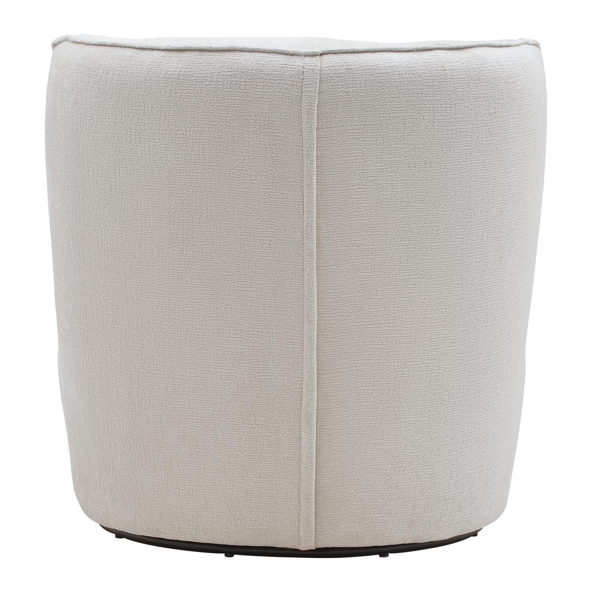 Sessel Jasima in Beige drehbar - Beige/Schwarz, Modern, Textil/Metall (77/81/85cm) - Premium Living