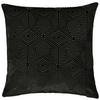 Kissenhülle Rania Schwarz ca. 50x50cm - Schwarz, Textil (50/50cm)