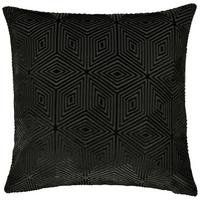 Kissenhülle Rania Schwarz ca. 40x40cm - Schwarz, Textil (40/40cm)