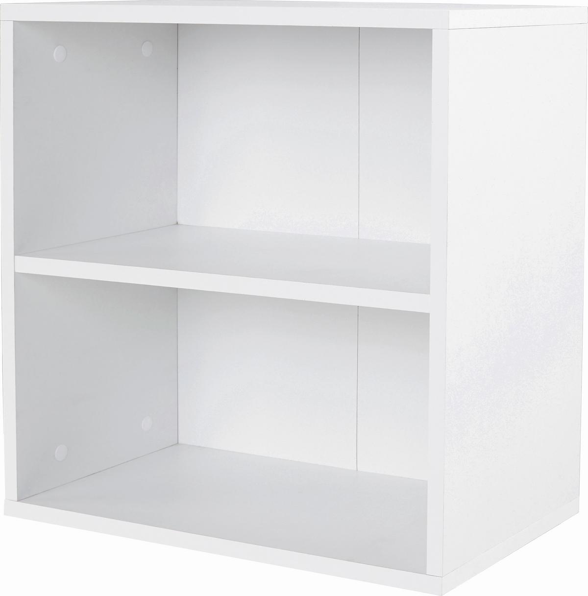 Stenski Regal Elke, Bela - bela, Moderno, leseni material (50/50/26cm) - Mömax
