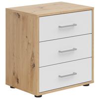 NOPTIERA SMART 3 - alb/stejar Artisan, Basics, material pe bază de lemn (50/54/35cm) - Modern Living