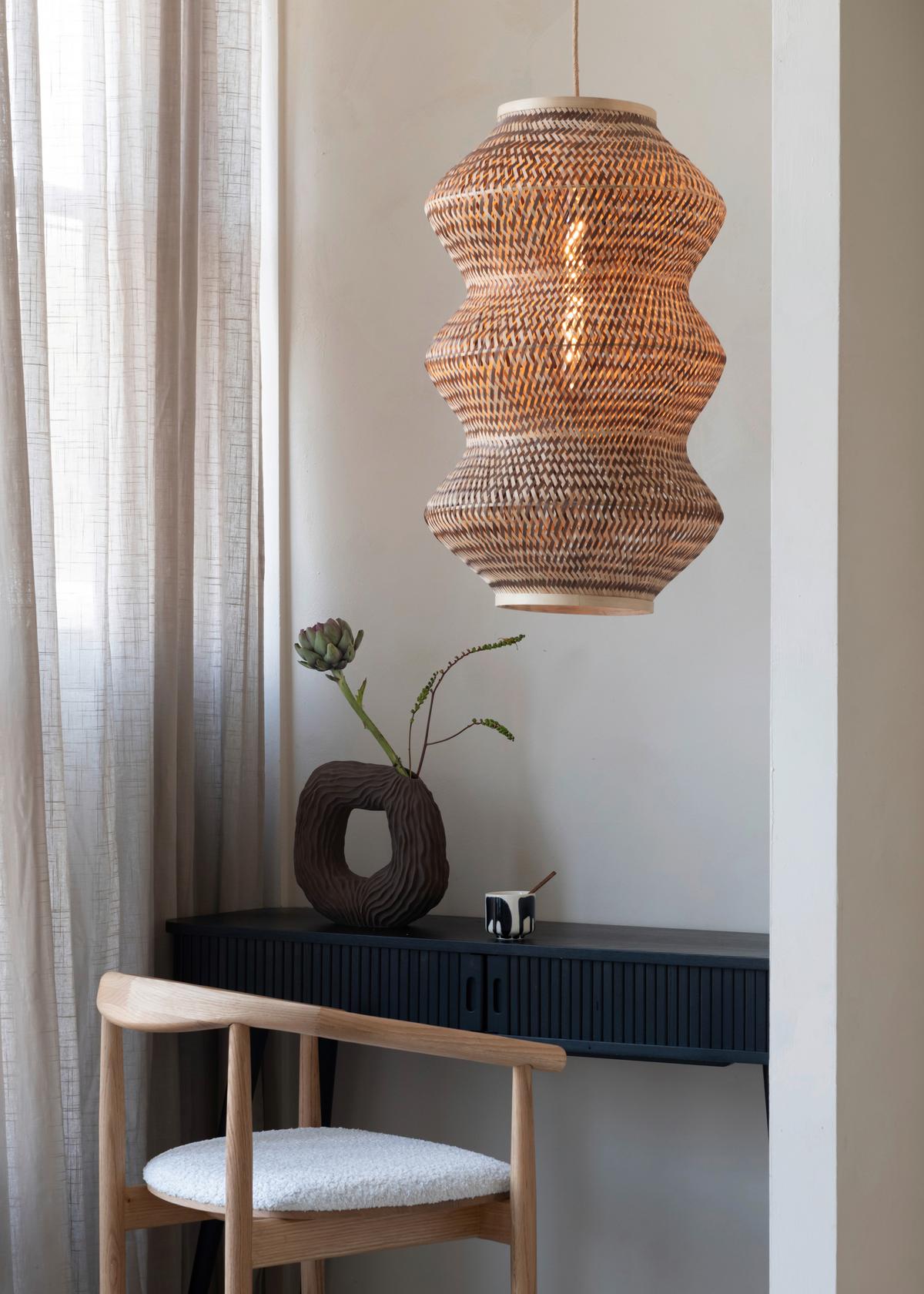 Viseča Svetilka Barbados, Bambus - naravne barve/rjava, Basics, naravni materiali (40/67cm) - Good & Mojo