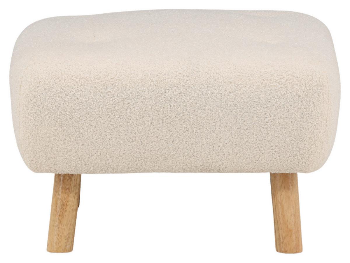 Hocker Salina SALINA - Weiß, Design, Holz/Kunststoff (60/28/60cm) - Livetastic
