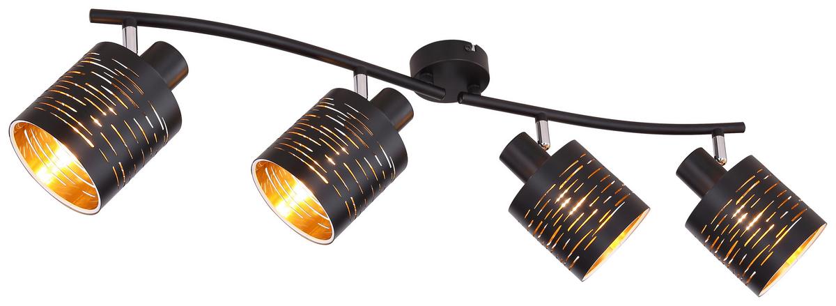 Reflektor 15342-4 Tunno - zlate barve/črna, Design, kovina/umetna masa (72/10/16cm) - Globo