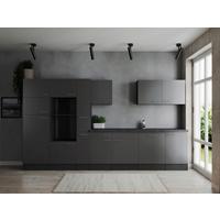 Kuhinjski Blok Brez Aparatov Oliver, 370cm - srebrne barve/siva, Design, kovina/leseni material (370cm) - Respekta