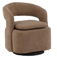 Cocktailsessel Laurel Beige Bouclé - Beige, Design, Textil/Metall (69/75/72cm) - Best Price