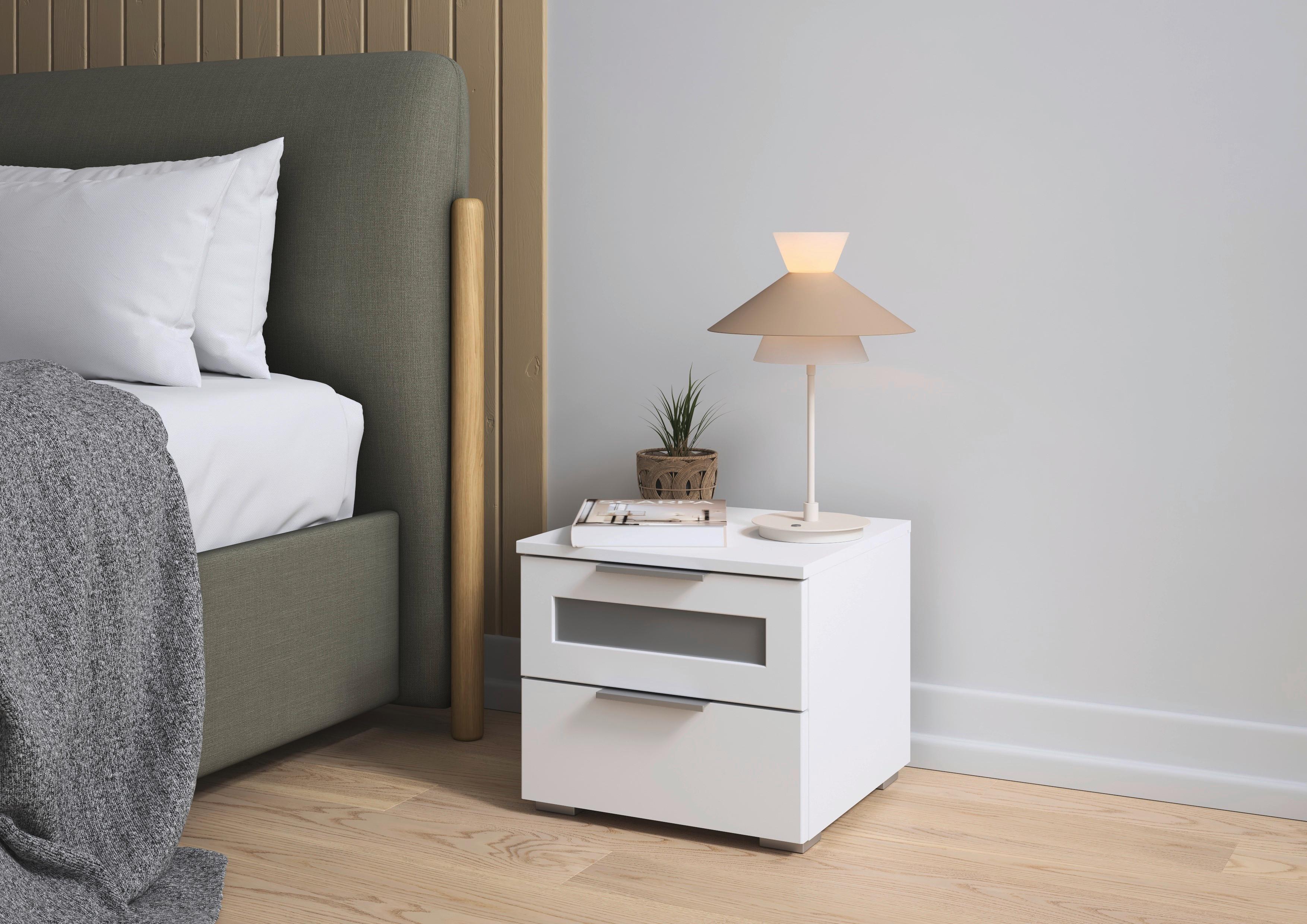 NOPTIERA MARS 2L-GR - alb, Basics, material pe bază de lemn (40/36/40cm) - Modern Living