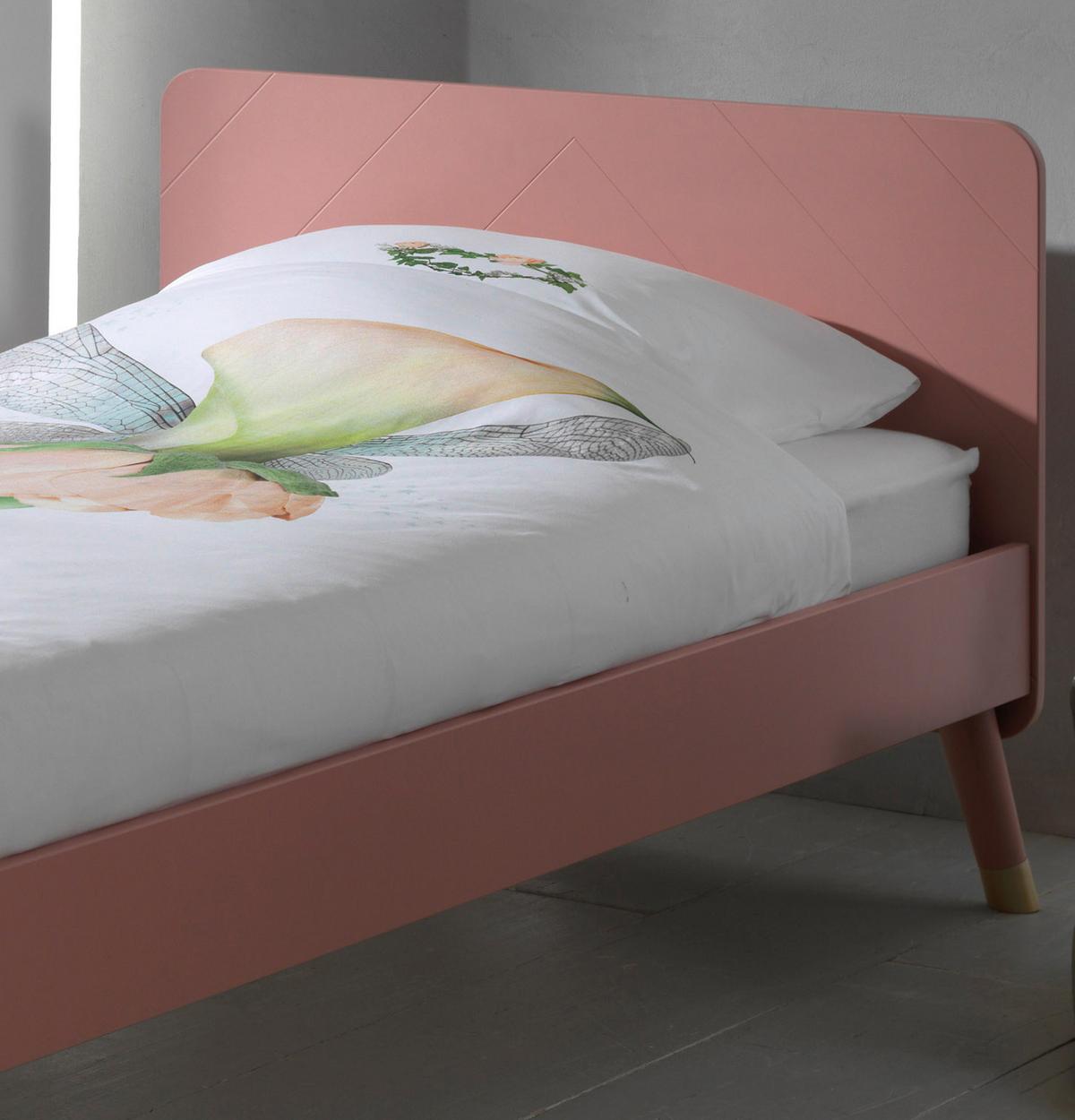 Kinderbett Billy 90x200 cm Rosa mit Lattenrost - Rosa, KONVENTIONELL, Holzwerkstoff (90/200cm) - MID.YOU