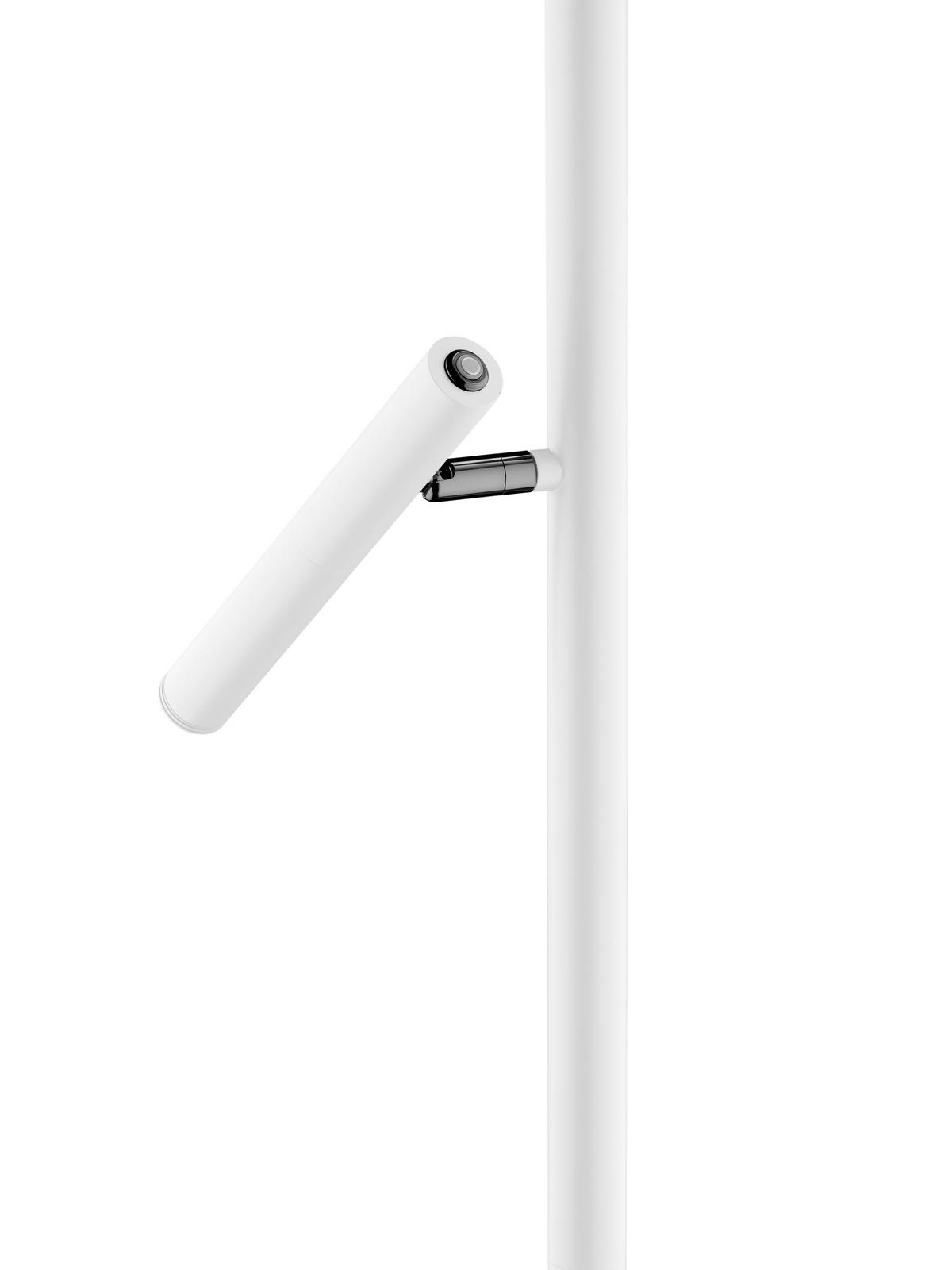 LED-Stehleuchte Dimmbar max. 4,5 Watt - Weiß, Basics, Kunststoff/Metall (20/20/163cm) - Hell