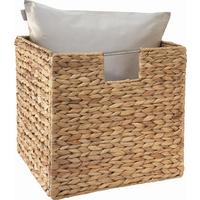 Tárolókosár Anna - natúr színű, Lifestyle, természetes anyagok/fém (33/32/33cm) - Zandiara