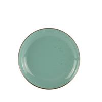 Dessertteller Capri aus Porzellan Ø 22cm - Grün, MODERN, Keramik (22/3,2cm) - Mömax