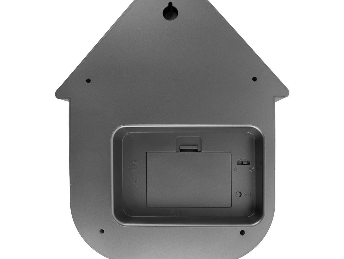 ZEGAR ŚCIENNY KA5867DG - ciemnoszary, Basics, tworzywo sztuczne (21,5/41/8,5cm) - Karlsson