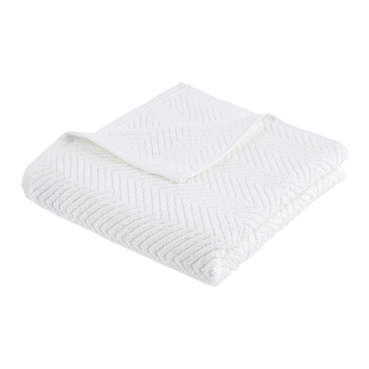 Handtuch Ocean Weiss ca. 50x100cm - Weiss, Modern, Textil (50/100cm) - Premium Living