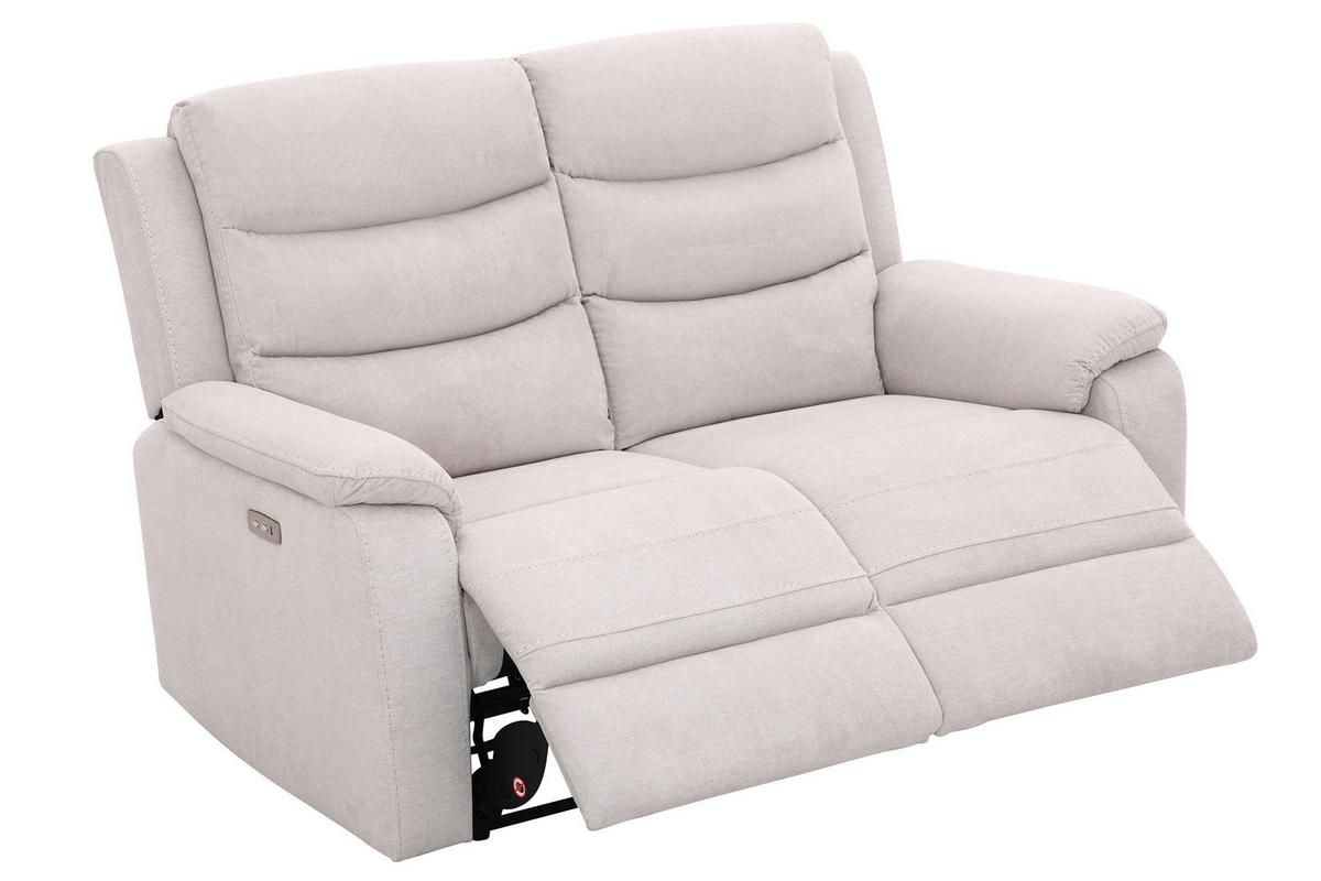 Dvosed Sa Relaks Funkcijama Manchester - bež/crna, Konvencionalno, tekstil/plastika (153/102/93cm) - Ondega