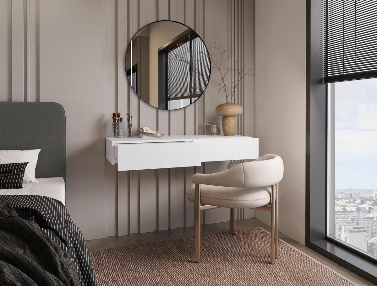 LUSTRO ŚCIENNE KATIE - czarny, Trend, materiał drewnopochodny/metal (60/60/4cm) - Landscape