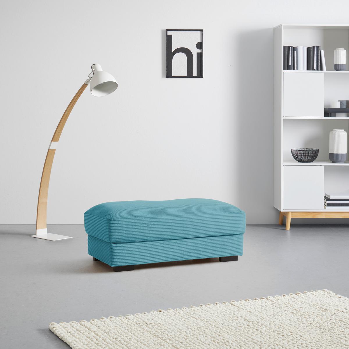 Hocker Pedro Petrol - Petrol, MODERN, Textil (60/46/110cm) - Mömax