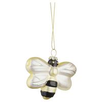 Karácsonyfadísz Figures - bézs/fekete, Üveg (8,5/7/2cm) - Modern Living