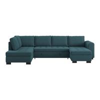 Kutna Garnitura Malte - siva/plava, Moderno, tekstil/plastika (178/305/155cm) - Luca Bessoni