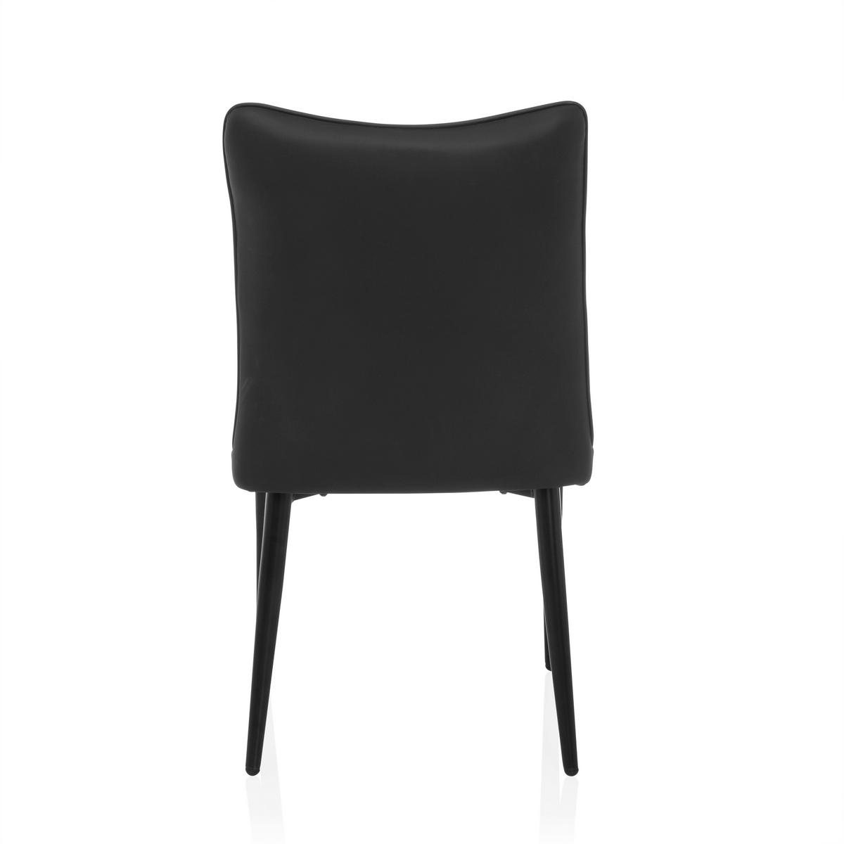 Stol Viseto, Črna - črna, Moderno, kovina/tekstil (47/87/61cm) - MID.YOU