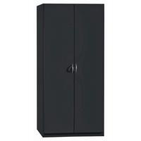 Omara S Klasičnimi Vrati Case, Siva - srebrne barve/siva, Design, umetna masa/leseni material (91/197/54cm) - Boxxx