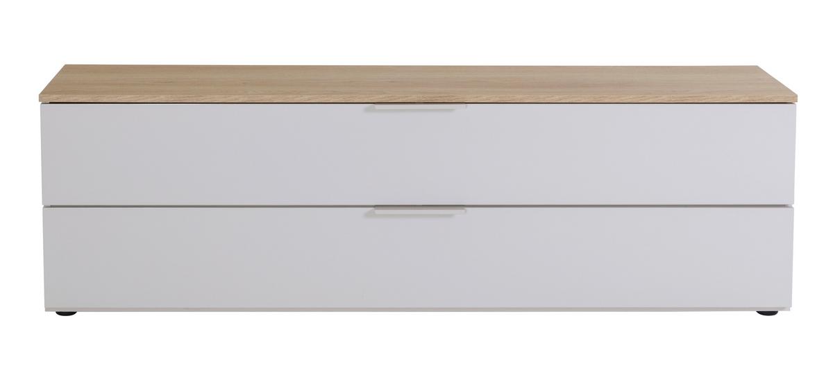 Lowboard Macchiato Eiche-/Kaschmirfarben - Kaschmir/Eichefarben, MODERN, Holzwerkstoff/Metall (160/49,7/35cm) - Mömax