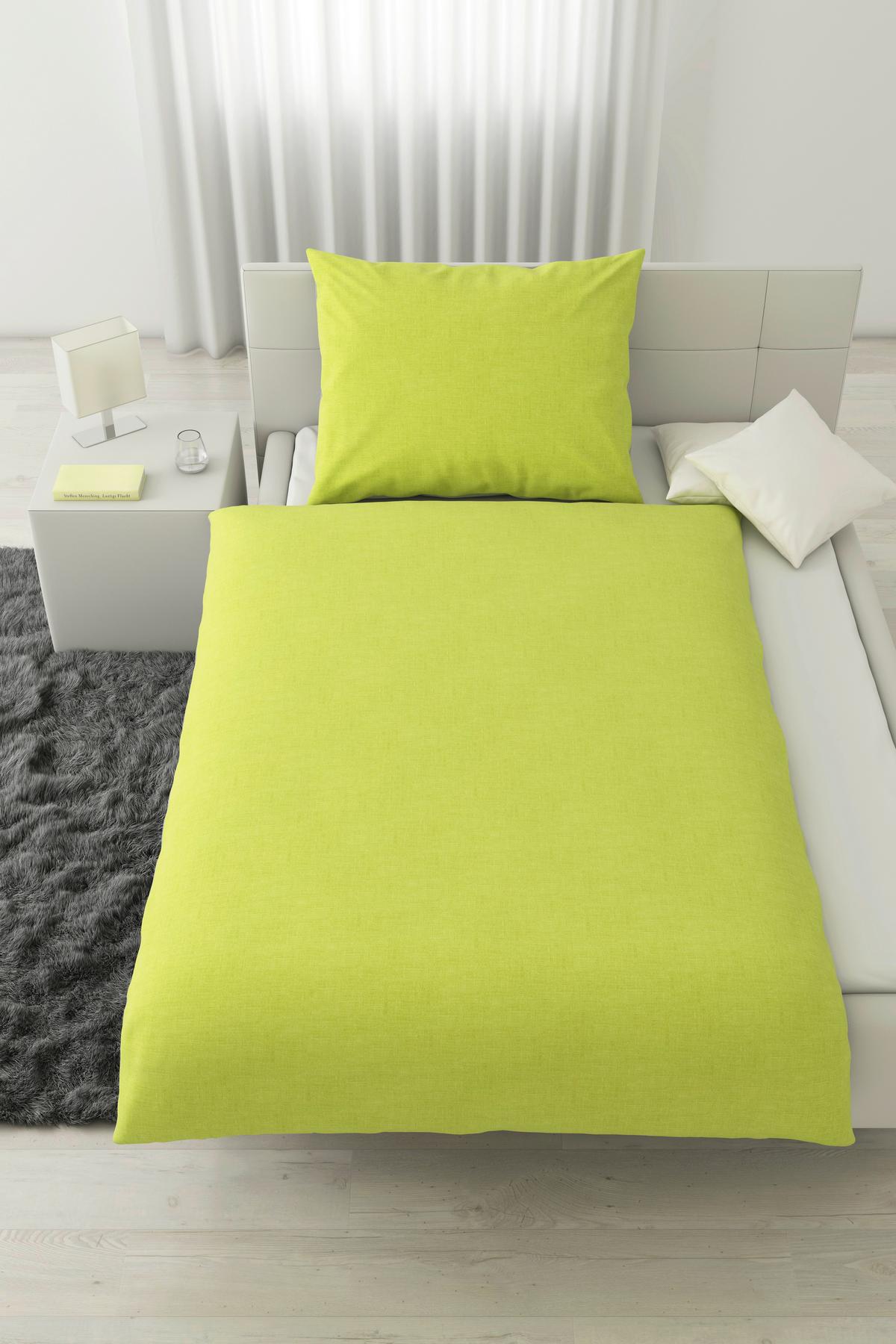 linge de lit NOAH WENDE - jaune, textile (160/210cm) - Modern Living