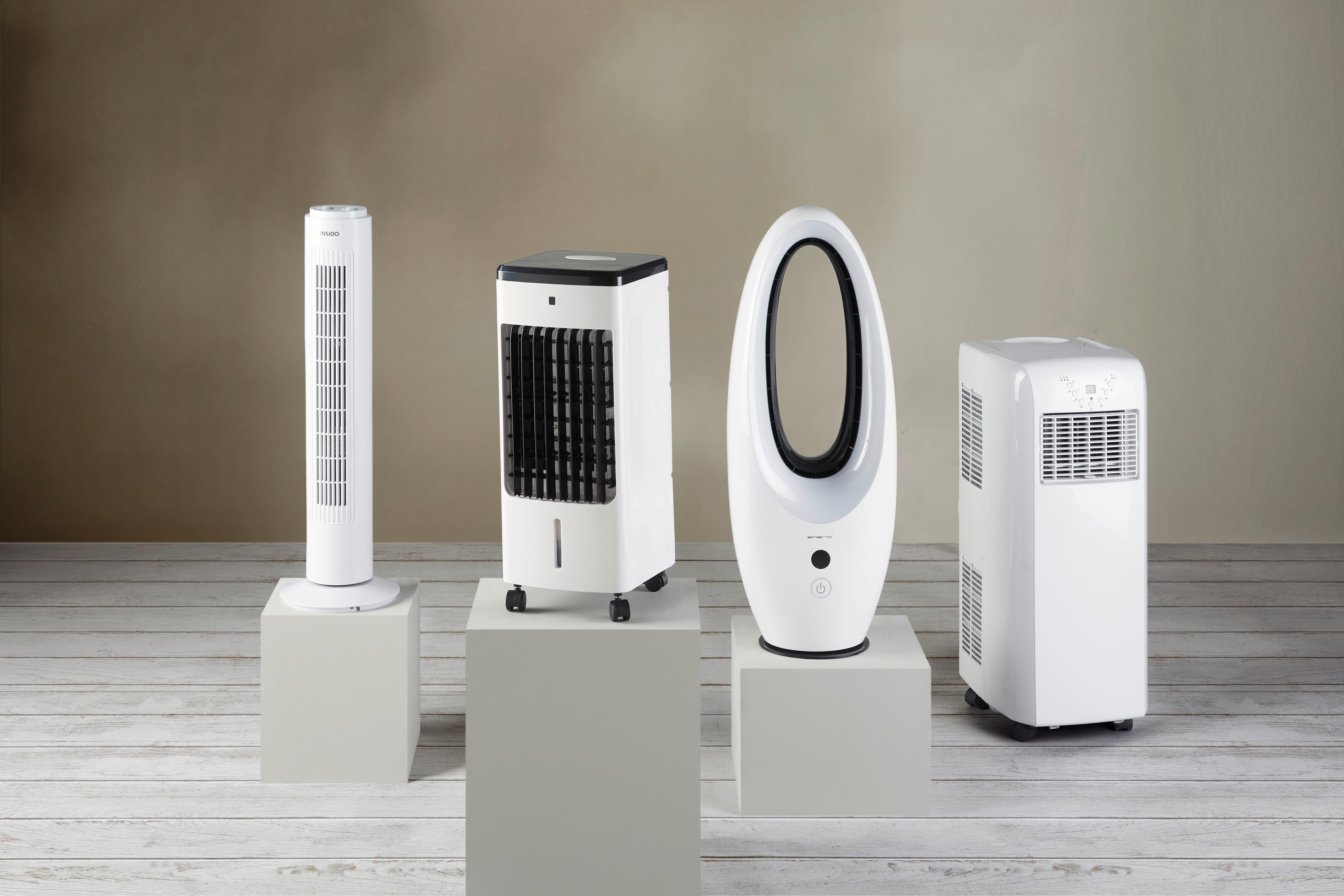 Standventilator Laurenz in Weiß max. Watt - Weiß, Kunststoff (22/74cm) - Insido