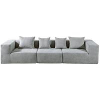 SOFA TRZYOSOBOWA VESPERA - szary, Design, tkanina (300/60/100cm) - P & B