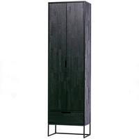 Mehrzweckschrank Silas Schwarz - Schwarz, Design, Holz/Holzwerkstoff (60/210/36cm) - Livetastic
