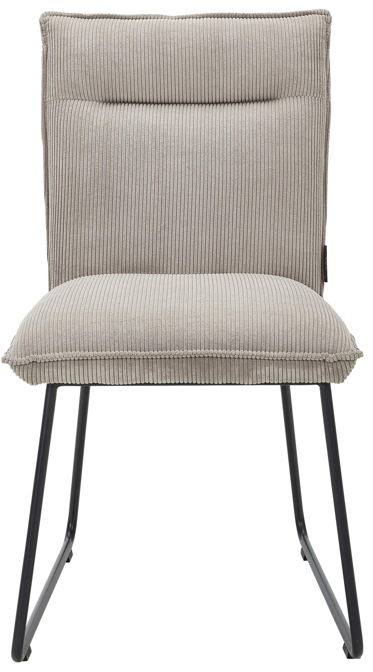 KRZESŁO CALAS - écru/czarny, Design, metal/tkanina (47/87/62cm) - Johann Jakob