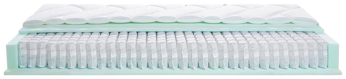 Taschenfederkernmatratze ca. 90x200cm - Weiss, Textil (90/200cm) - Sembella
