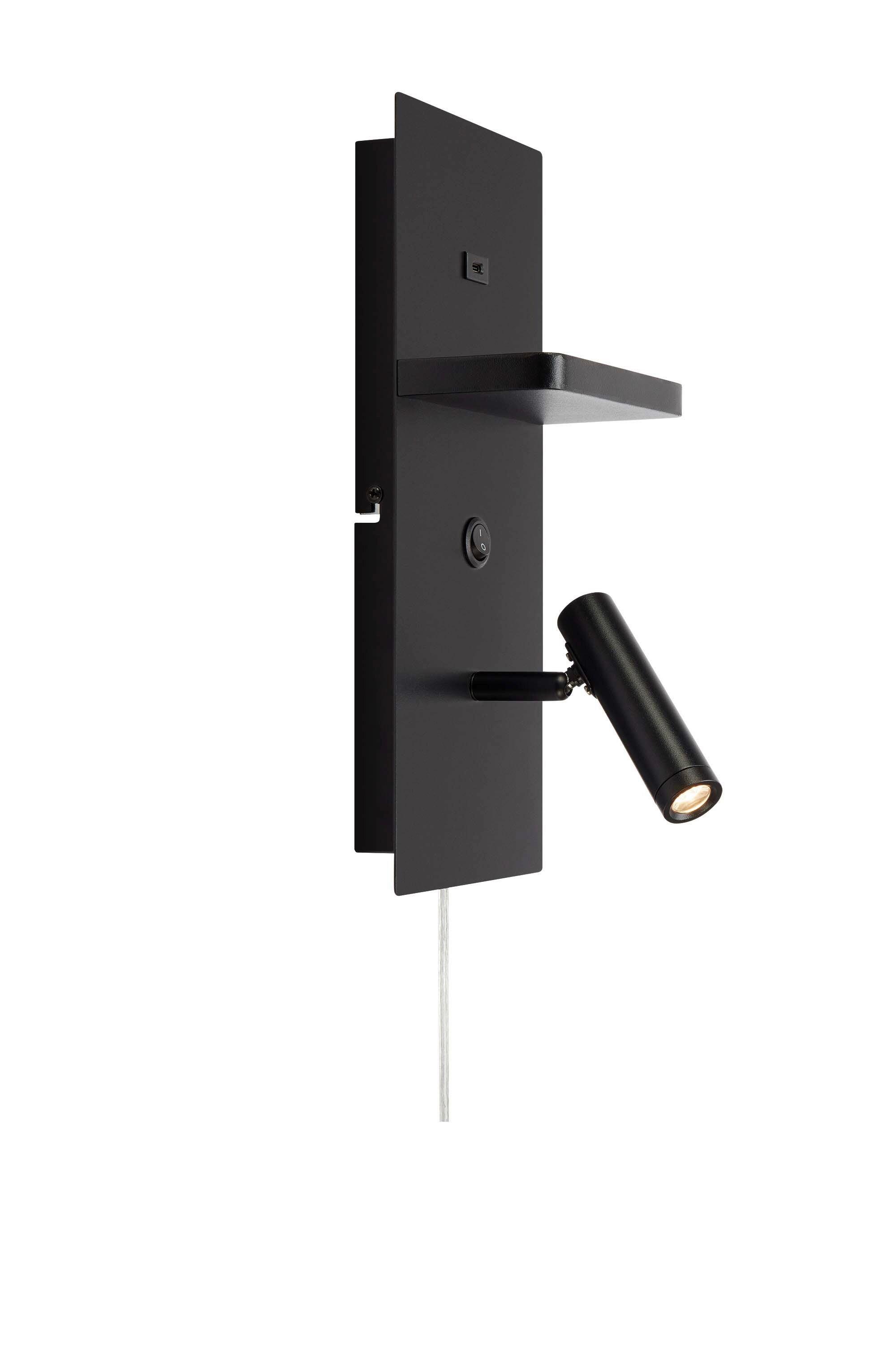 Wandleuchte Carica Wall Schwarz max. 4 Watt - Schwarz, Design, Metall (14/34/10,5cm) - Markslöjd