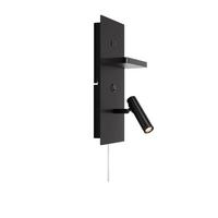 Wandleuchte Carica Wall Schwarz max. 4 Watt - Schwarz, Design, Metall (14/34/10,5cm) - Markslöjd