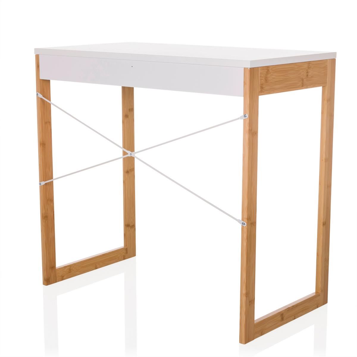 Pisalna Miza Tarolo, Bela - bela, Moderno, leseni material/les (80/75/42cm) - MID.YOU