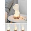 PORTABEL LAMPA GIRTL - vit/naturfärgad, Modern, metall/trä (14/21cm) - Mömax