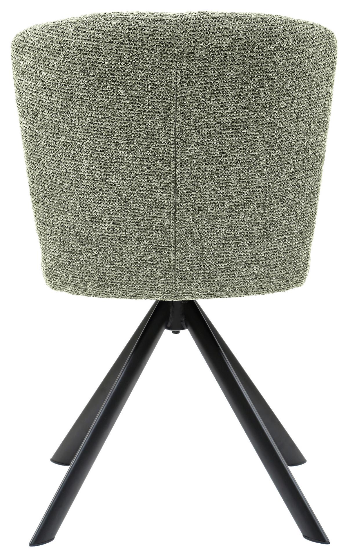 Scaun NORA - verde/negru, Modern, lemn/metal (52/87/64cm) - Premium Living