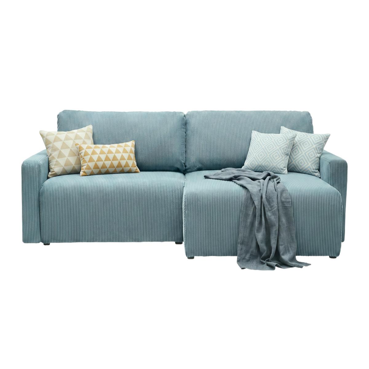 Ecksofa Dave  -Top- -Based- - Petrol, Modern, Textil (227/146cm) - Based
